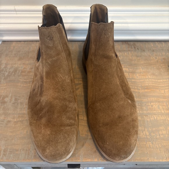 Amberjack Chelsea Boot in Grizzly Brown Suede Mens Size 13M Brown - Picture 4 of 8